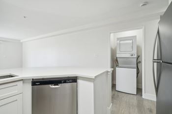 Washer and dryer available in all units